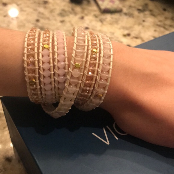 Victoria Emerson Jewelry - Victoria Emerson Pink Crystal with Rose gold